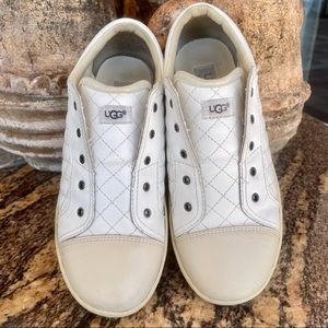 Uggs Leather Slip On Sneakers